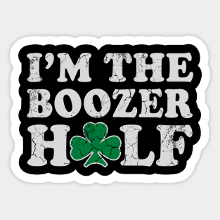 I'm The Boozer Half St Patrick's Day Matching Couples Sticker